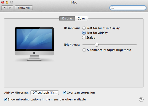 airplay mirroring